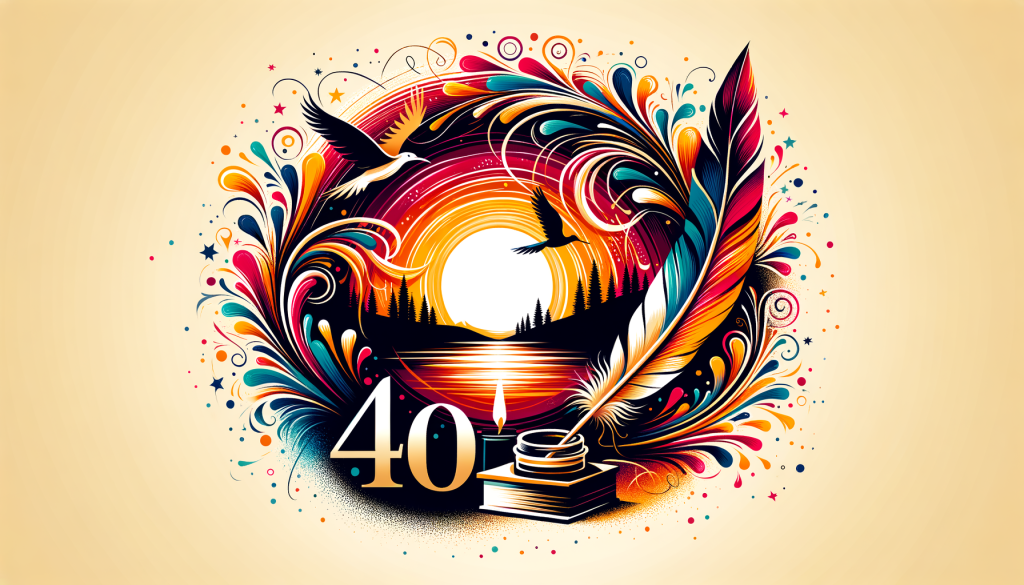 10 Poems for a 40th Birthday: Heartwarming verses celebrating midlife wisdom and joy, perfect for honoring a milestone birthday.