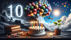 10 Poems for a Double-Digit Birthday: Collection of creative and heartfelt poems celebrating the joy and excitement of turning ten, perfect for a stylish birthday celebration.