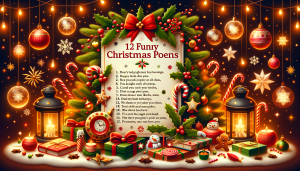 Funny Christmas Poems: A collection of 12 lighthearted and humorous holiday poems guaranteed to bring laughter and joy to your festive celebrations.