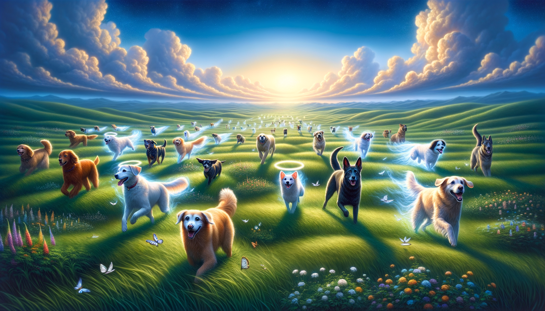 Dog Heaven Poems: A heartfelt collection of 14 touching poems dedicated to remembering loyal canine companions and celebrating their lives.