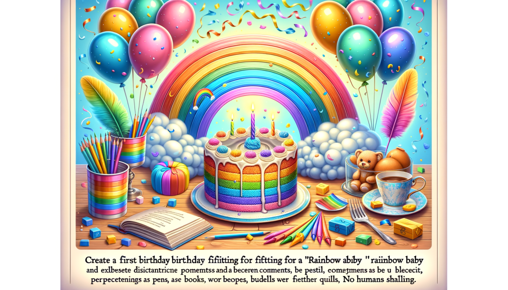 7 Poems for a Rainbow Baby’s First Birthday: Heartwarming poems celebrating the joyful first birthday of a rainbow baby, symbolizing hope and resilience.
