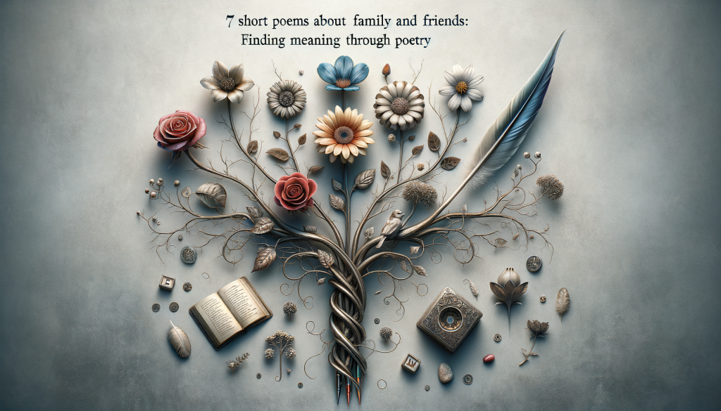 7 Short Poems About Family And Friends: Discover heartfelt expressions of love and connection through poetic verses that celebrate the importance of relationships and shared experiences.